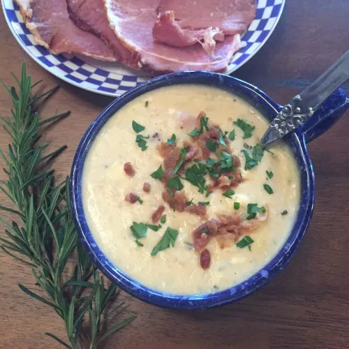 Instant Pot potato soup with ham
