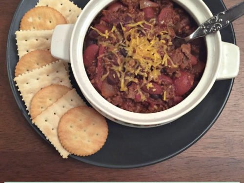 Instant pot chili top recipe with canned beans