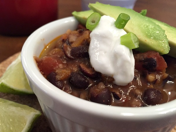 vegetarian black bean chili