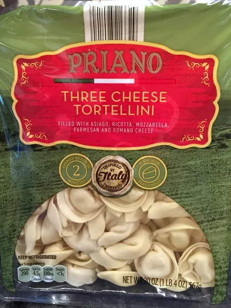 pack of three cheese tortellini