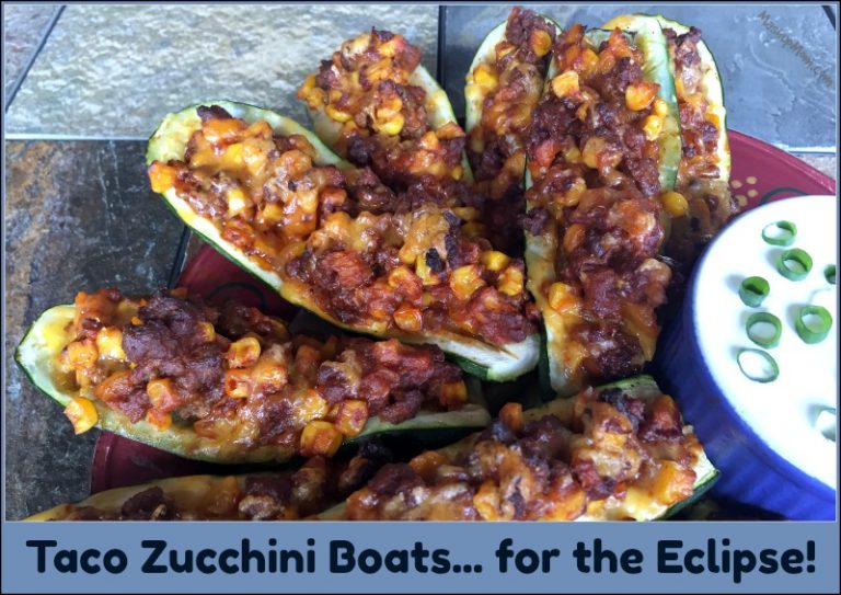 Taco Zucchini Boats... for the Solar Eclipse (or any day!)