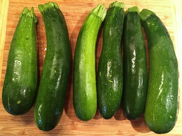 zucchini on a cutting board