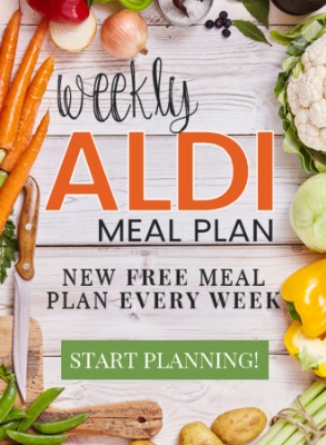 free weekly ALDI meal plans from Mashup Mom -- new meal planning options every week!