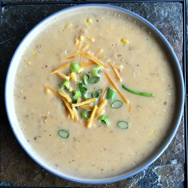 bowl of vegetarian chowder