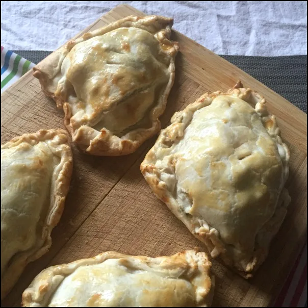cooked leftover chicken hand pies
