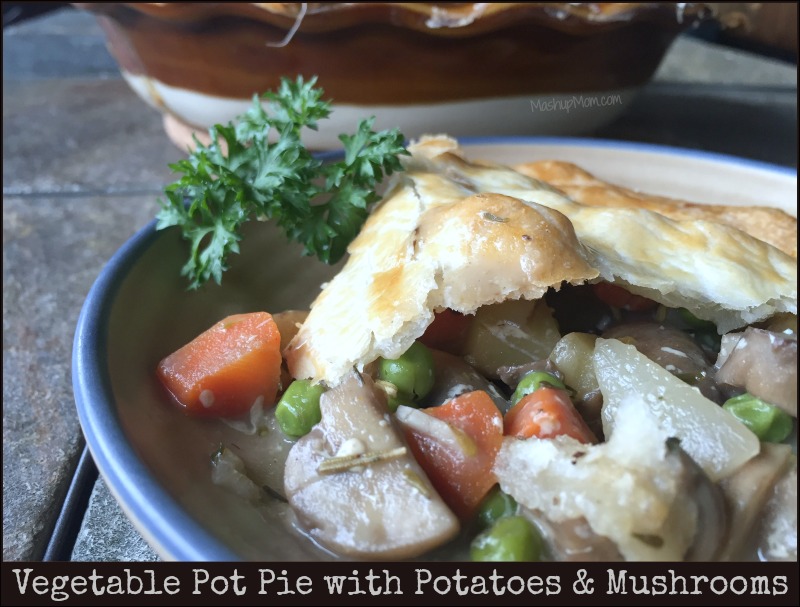 Vegetarian pot pie is so comforting, filling, and flavorful -- on Pi Day or any day!