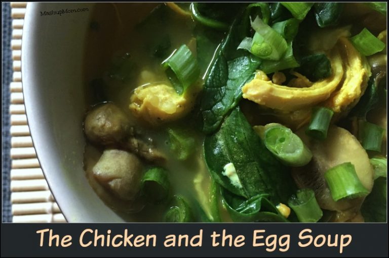 The Chicken and the Egg Soup -- Yes, I totally dropped the egg!