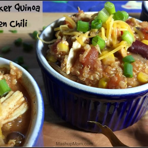 Slow Cooker Quinoa Chicken Chili