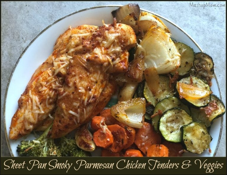 Sheet Pan Smoky Parmesan Chicken Tenders & Veggies