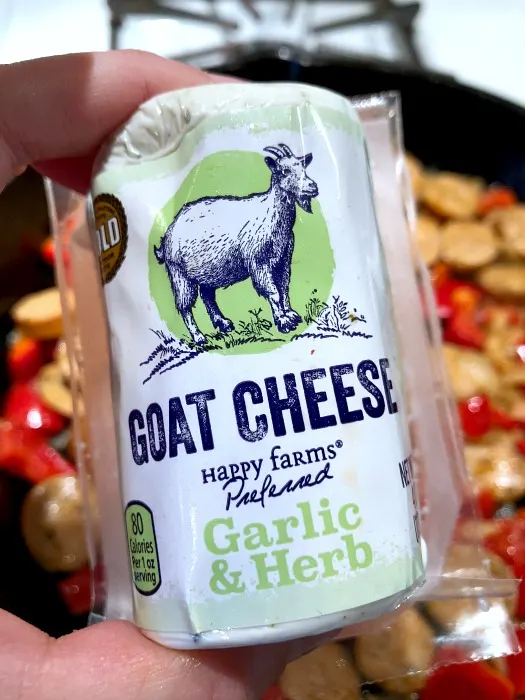 garlic herb goat cheese