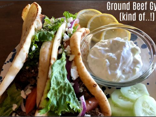 Easy Ground Beef Gyros with Tzatziki Sauce - Modern Farmhouse Eats