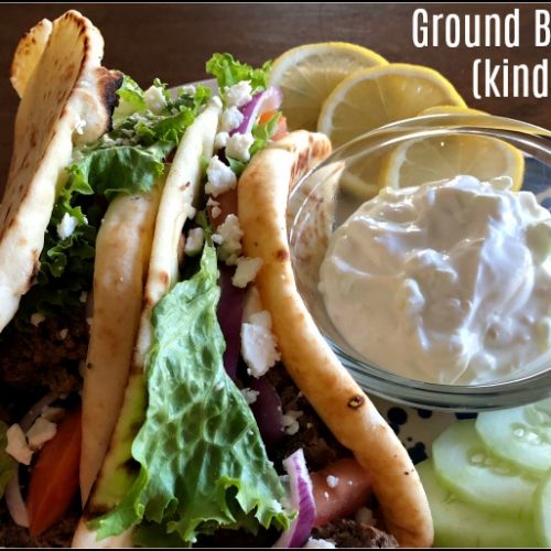Ground Beef Gyros (kind of..!)
