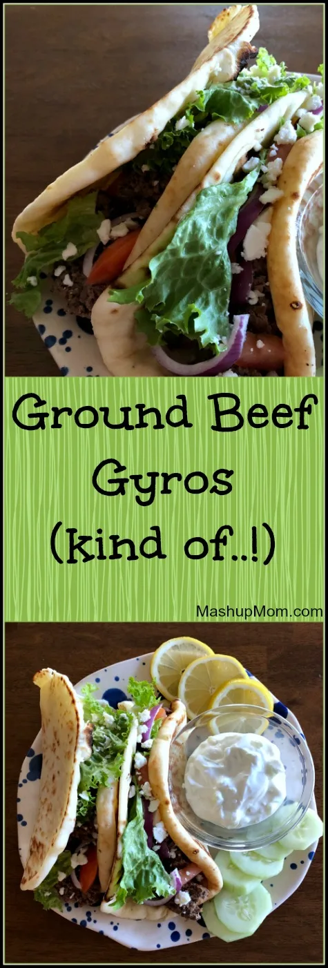 ground beef gyros have all the flavor