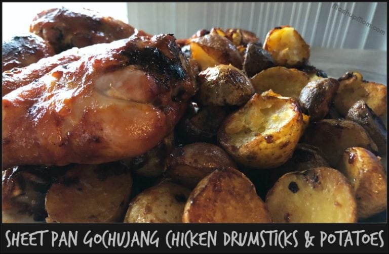 Sheet Pan Gochujang Chicken Drumsticks and Potatoes