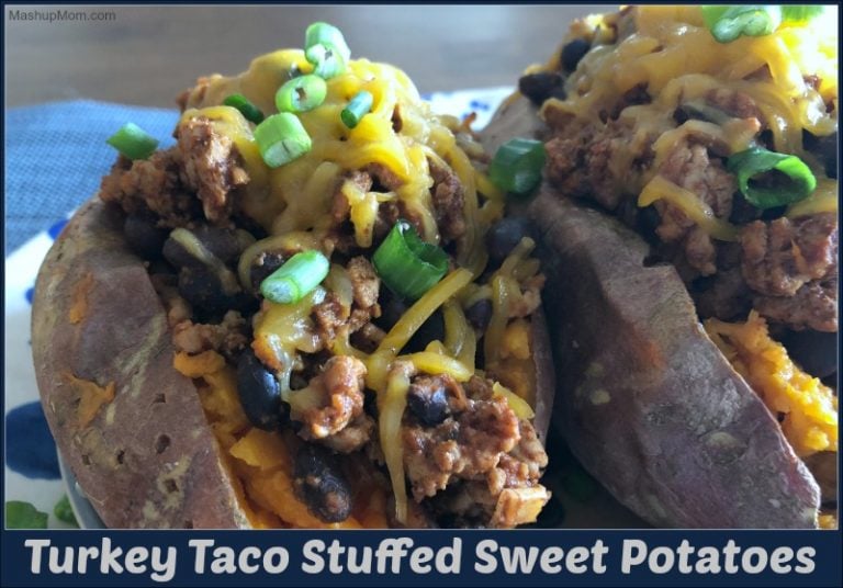Turkey Taco Stuffed Sweet Potatoes