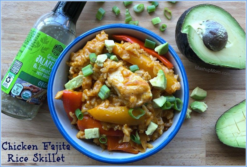 chicken fajita rice skillet