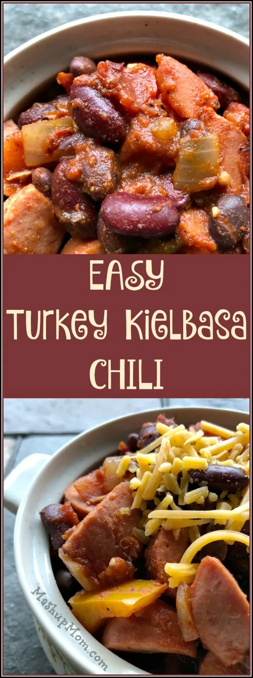 Try this Easy Turkey Kielbasa Chili (Gluten Free and Lower Fat!) the next time you're looking for a different comfort food twist on your usual chili recipes. Doing a smoked sausage chili gives you a flavor reminiscent of sausage, peppers, and onions -- but with a definite chili kick.