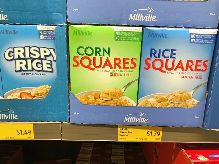 corn squares at ALDI