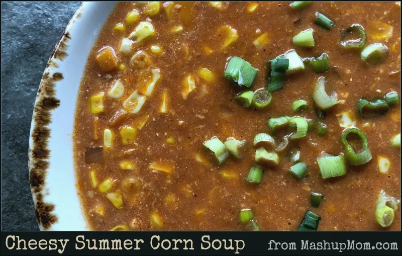 cheesy summer corn soup