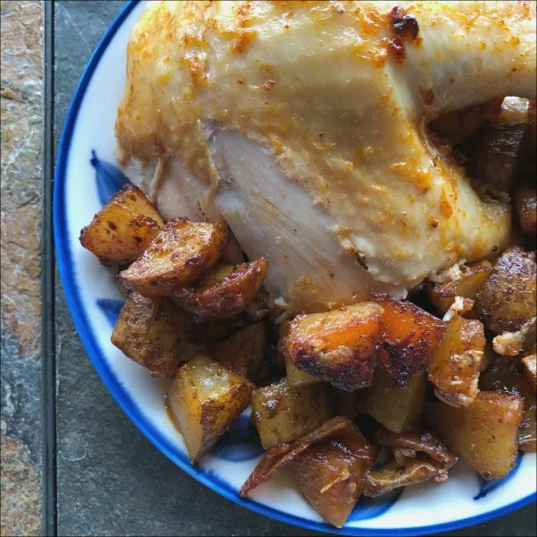 chipotle chicken and potatoes