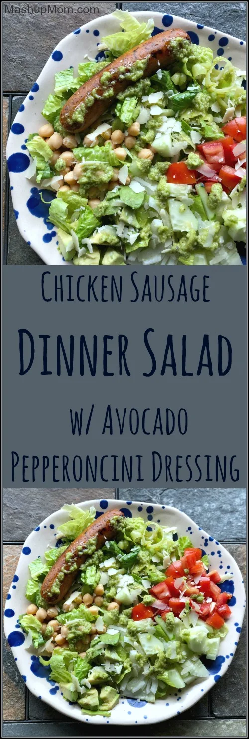 chicken sausage salad with pepperoncini dressing