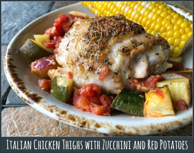 Italian Chicken Thighs with Zucchini and Red Potatoes