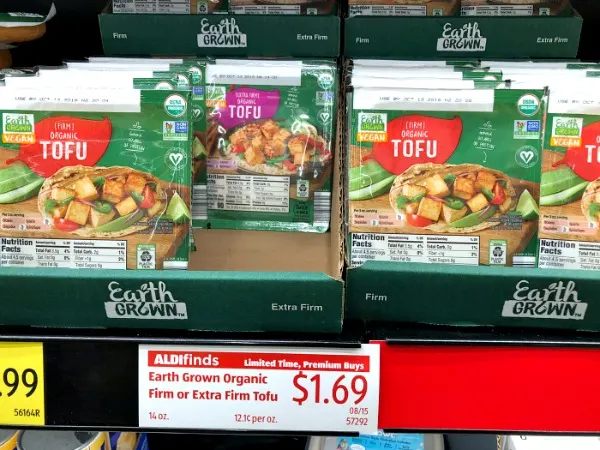 organic tofu at aldi