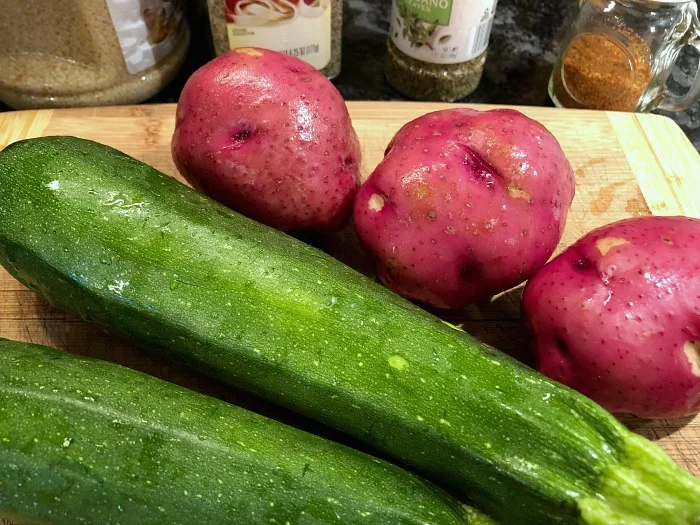 zucchini and red potatoes