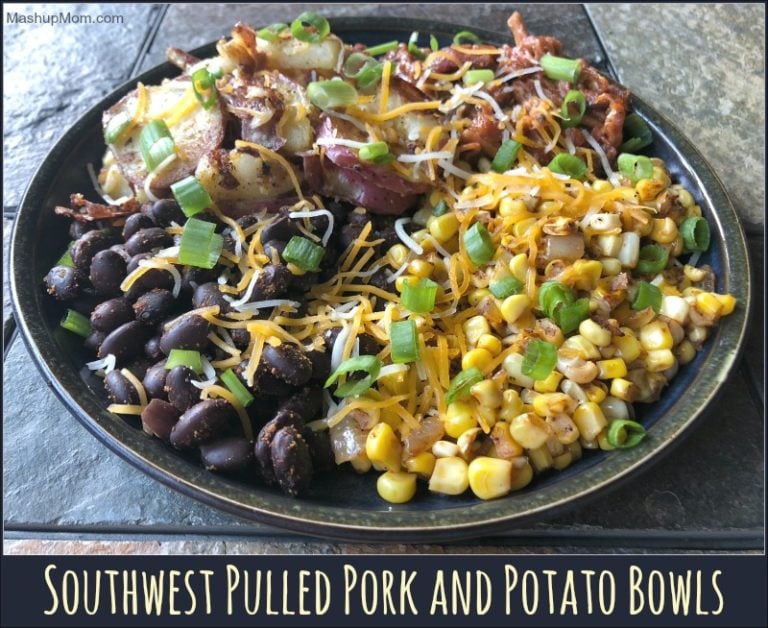 Southwest Pulled Pork and Potato Bowls