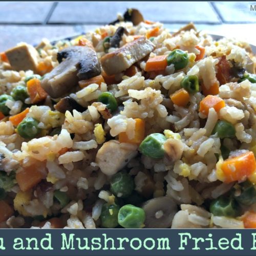 Vegetarian Tofu and Mushroom Fried Rice