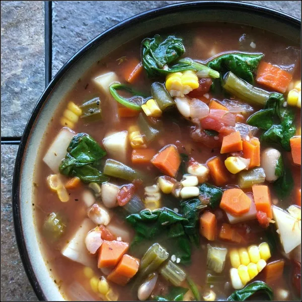 Crock Pot Vegetable Soup - The Seasoned Mom