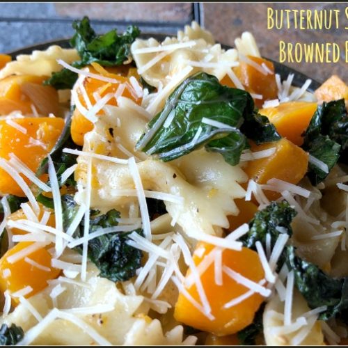 Butternut Squash & Kale Browned Butter Pasta