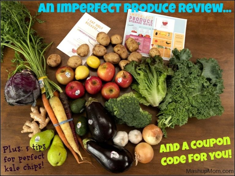 An Imperfect Produce Review + Coupon Code for You -- Plus, 5 Tips for Perfect Kale Chips!