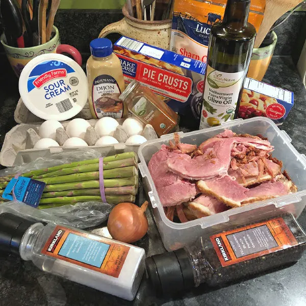 ham & asparagus quiche ingredients