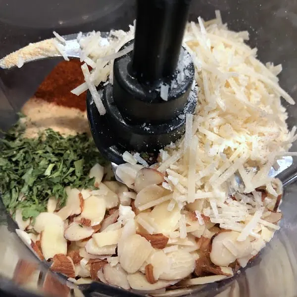 almond parmesan topping ingredients