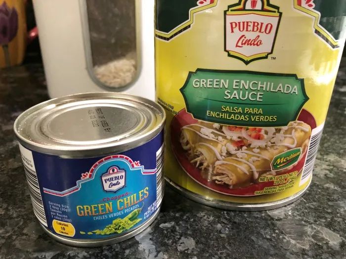 enchilada sauce and chiles