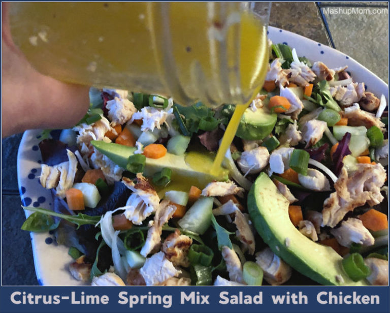 CitrusLime Spring Mix Salad with Chicken