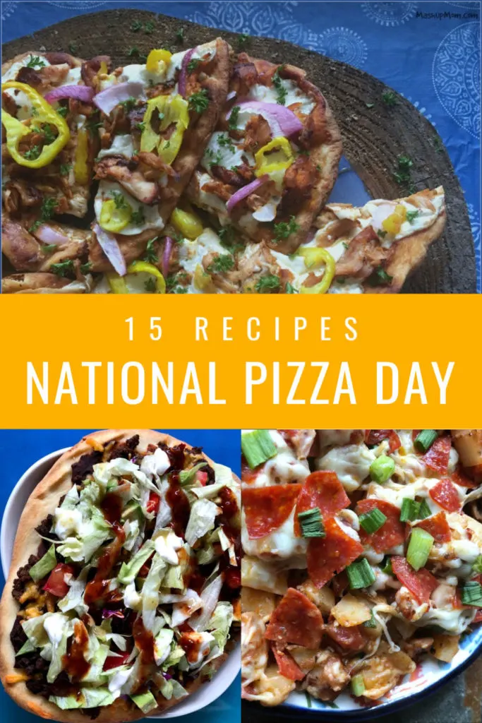 15 recipes for national pizza day 2020, from taco naan pizza, to copcycat pepperoni pizza hot pockets, to chicken flatbread pizza, and more.