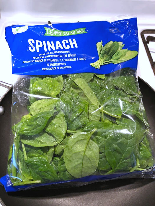 bag of spinach
