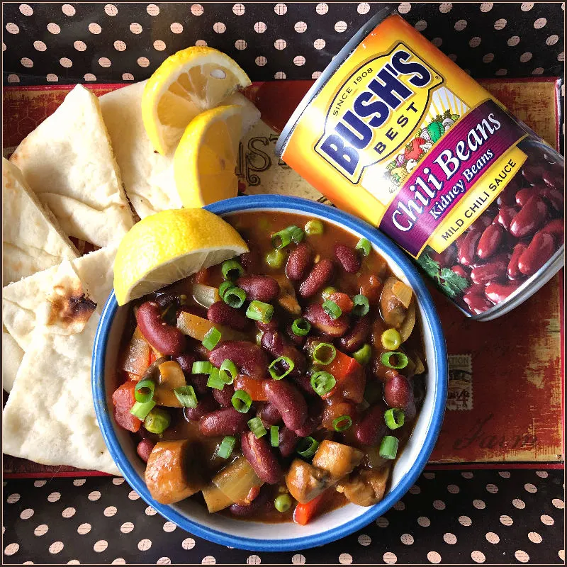 bowl of indian inspired chili