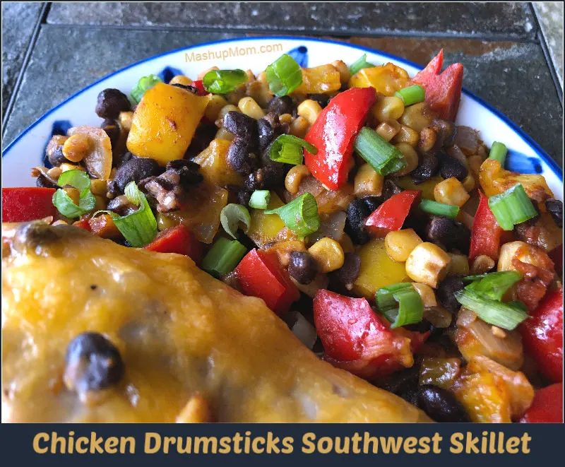 chicken drumsticks southwest skillet