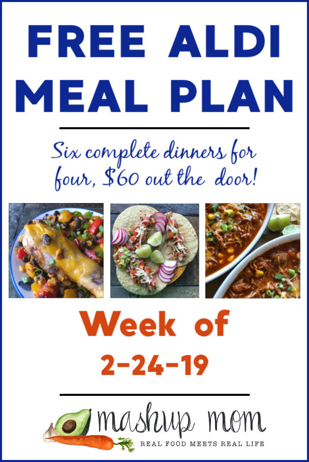 free aldi meal plan week of 2/24/19