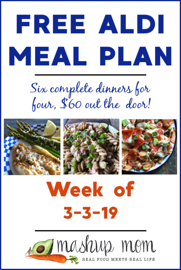 free aldi meal plan week of 3/3/19