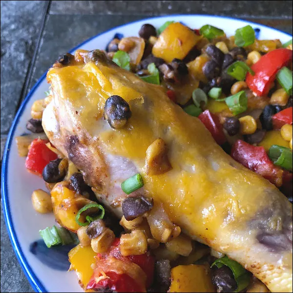 southwest chicken and veggies