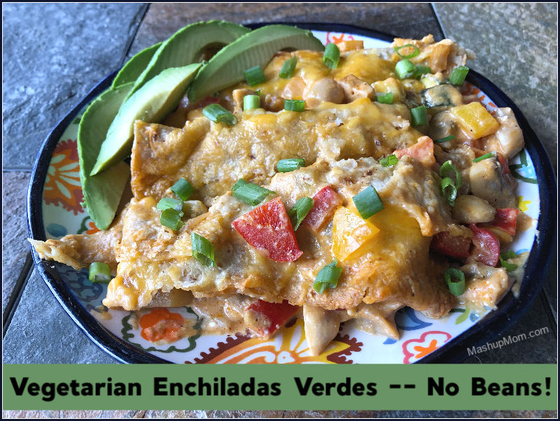 vegetarian enchiladas verdes