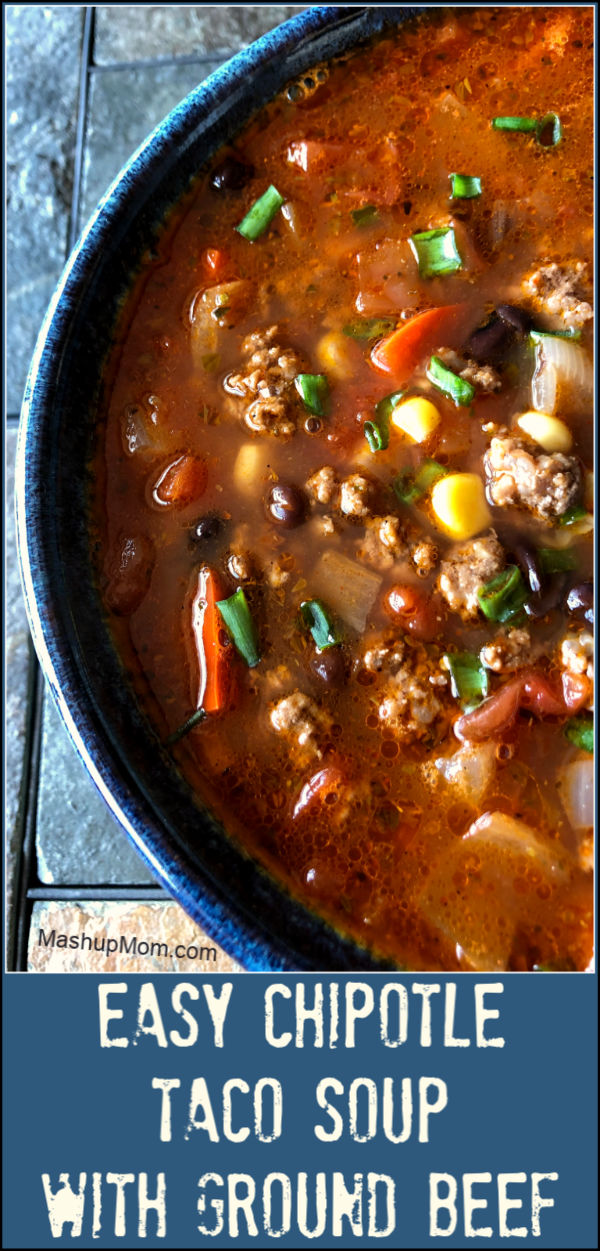 easy chipotle taco soup recipe