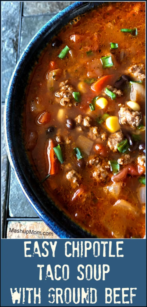 easy chipotle taco soup recipe