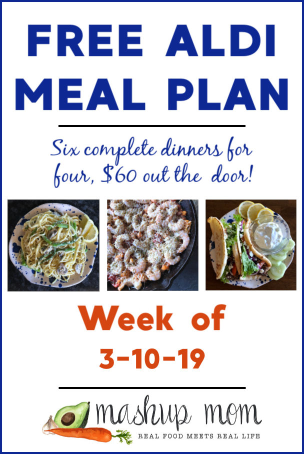 free aldi meal plan week of 3/10/19