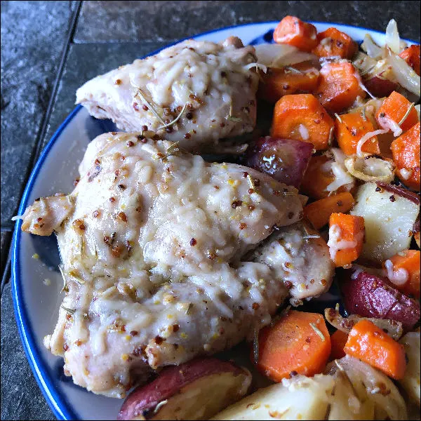 lemon garlic chicken and potatoes