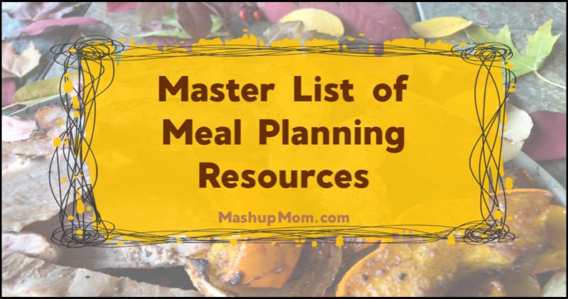 meal planning resources